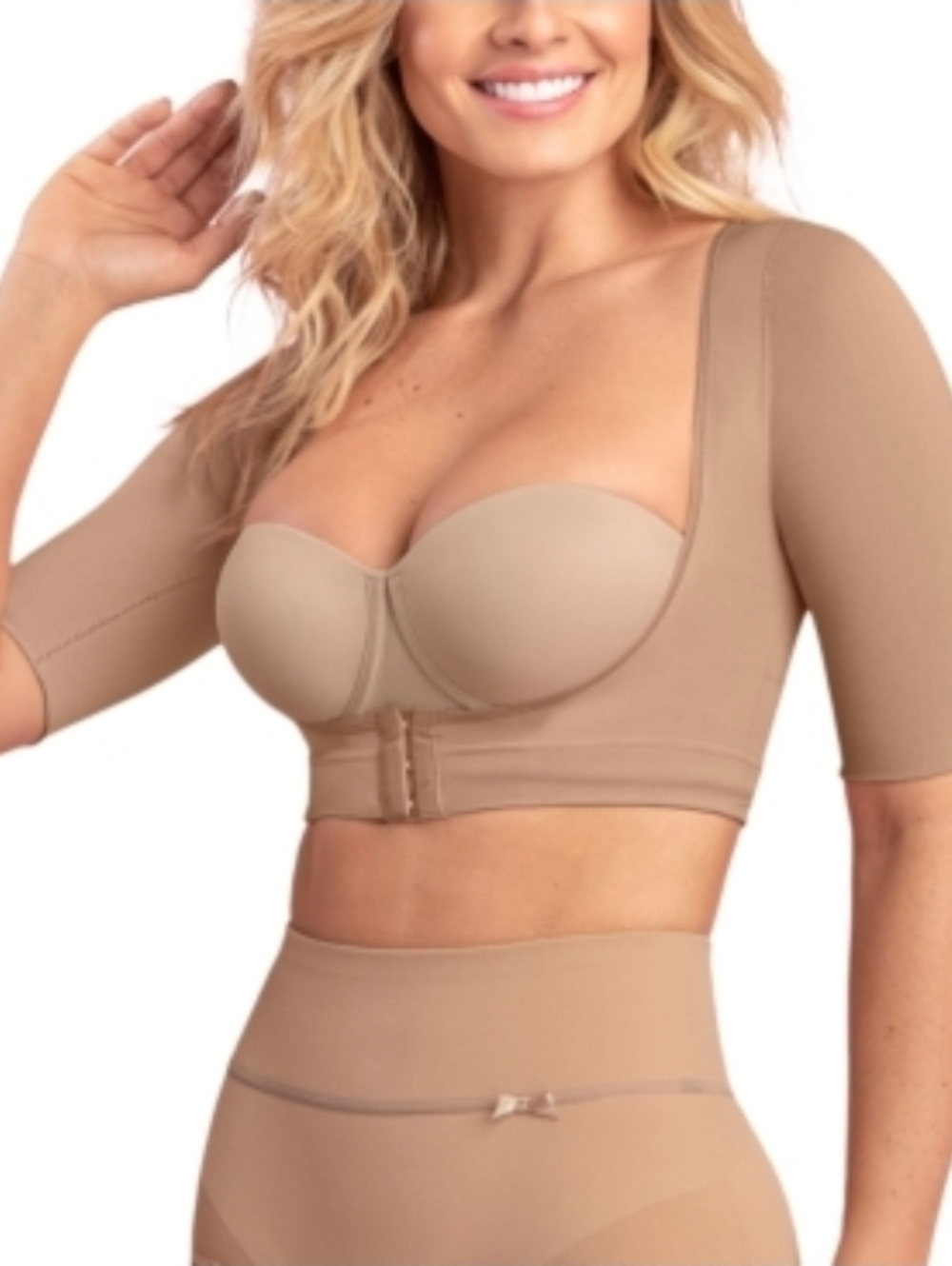 LEONISA Women's Invisible Upper Arm Shaper Vest M